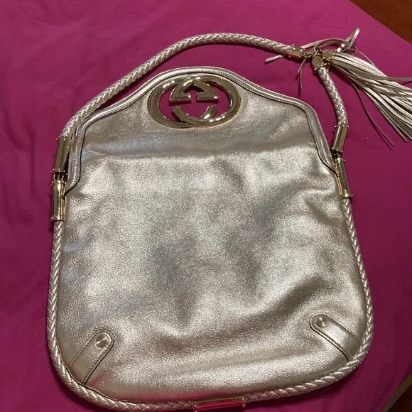 Gucci Britt bag- gold size large - Picture 15 of 17
